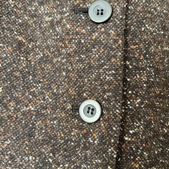 Women's Brown Tweed Jacket - Picture 4 of 6